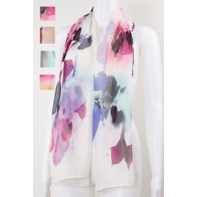 Floral Silky Scarf 12